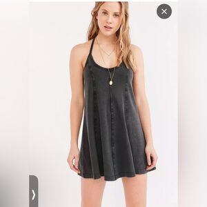 BDG urban outfitters Jamie swing dress T back gray (not black) mini